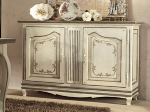 PR102 - Solid wood sideboard with doors _ Interiors Italia